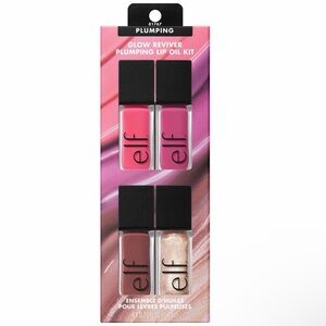 e.l.f. Glow Reviver Plumping Lip Oil Kit 4-Piece Gift Set - New in Box